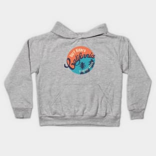 California tropical Beach surf riders Kids Hoodie